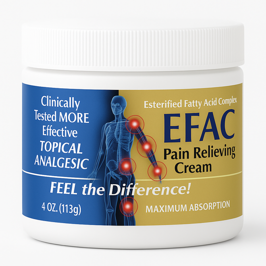 Arthritis Pain Relief Cream – EFAC® Joint Pain & Stiffness Cream for Knees, Hands & Back – 4 oz